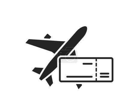 Luftfahrt-Ikone. Urlaubs- und Flugbuchungssymbol. Flugverbindungen. isoliertes Vektorbild für Tourismus-Design