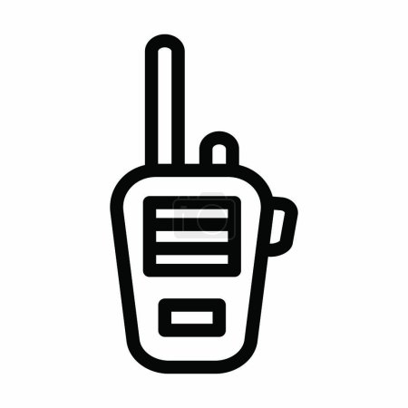 Photo for Walkie Talkie Vector Thick Line Icon For Personal And Commercial Use - Royalty Free Image