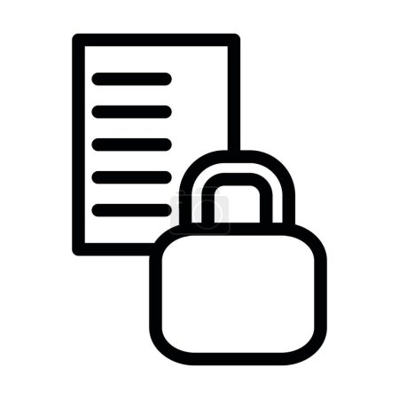 Encryption Vector Thick Line Icon For Personal And Commercial Use