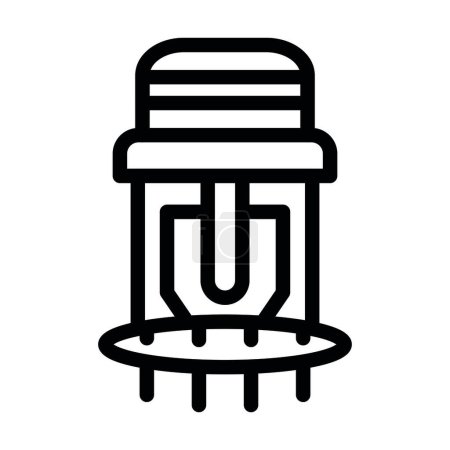 Sprinkler Vector Thick Line Icon For Personal And Commercial Use