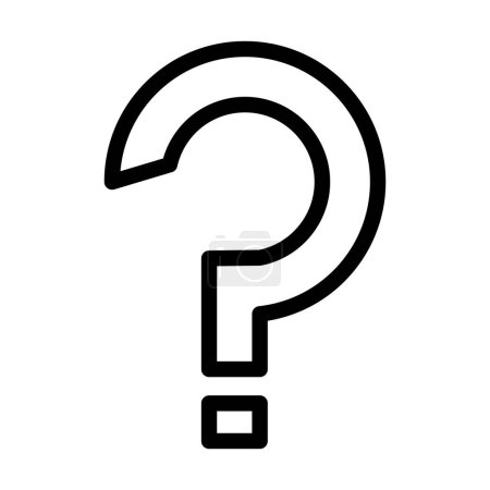 Illustration for Questions Vector Illustration Line Icon Design - Royalty Free Image