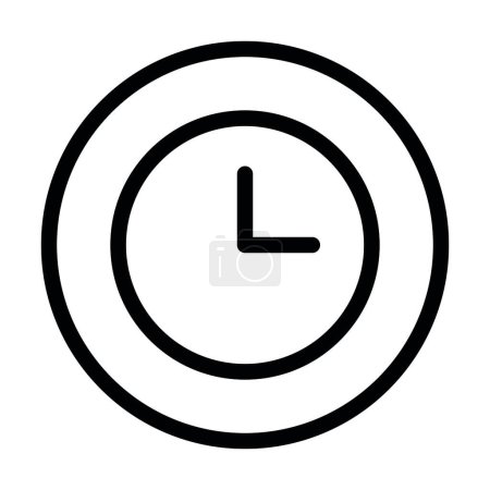Ilustración de Tiempo de espera Vector Ilustración Línea Icono Diseño - Imagen libre de derechos