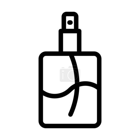Téléchargez les illustrations : Conception d'icône de ligne d'illustration vectorielle de parfum - en licence libre de droit