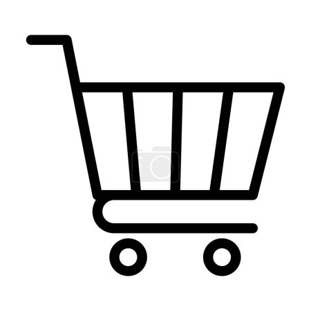 Photo for Cart Vector Illustration Line Icon Design - Royalty Free Image