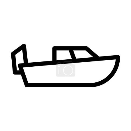 Ilustración de Velocidad barco vector ilustración línea icono diseño - Imagen libre de derechos
