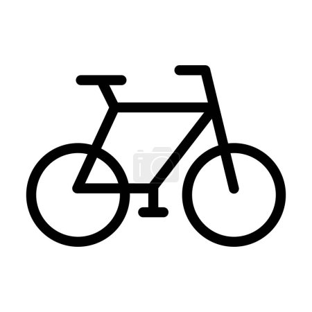 Illustration for Bicycle Vector Illustration Line Icon Design - Royalty Free Image