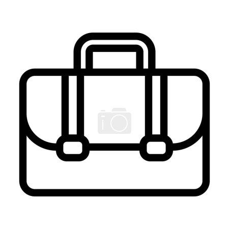 Illustration for Briefcase Vector Illustration Line Icon Design - Royalty Free Image