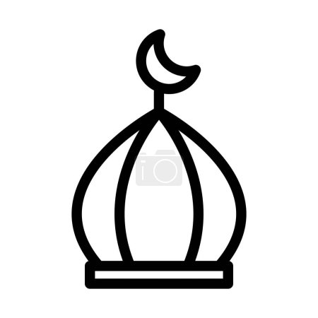 Illustration for Dome Vector Illustration Line Icon Design - Royalty Free Image