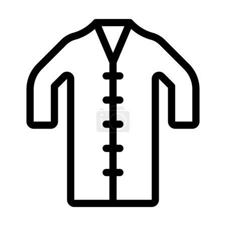 Ilustración de Icono grueso de la línea del vector de la capa del laboratorio para el uso personal y comercial - Imagen libre de derechos