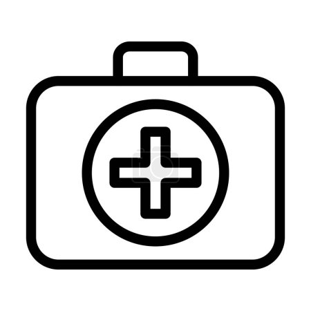 Illustration for First Aid Kit Vector Thick Line Icon For Personal And Commercial Use - Royalty Free Image