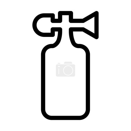 Illustration for Air Horn Vector Thick Line Icon For Personal And Commercial Use - Royalty Free Image