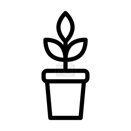 Illustration for Plant Vector Thick Line Icon For Personal And Commercial Use - Royalty Free Image