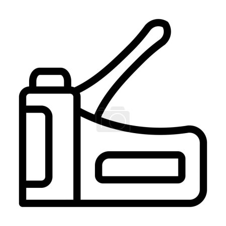 Illustration for Staple Gun Vector Thick Line Icon For Personal And Commercial Use - Royalty Free Image