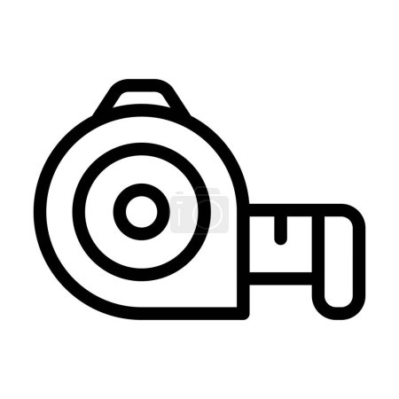 Illustration for Tape Measure Vector Thick Line Icon For Personal And Commercial Use - Royalty Free Image