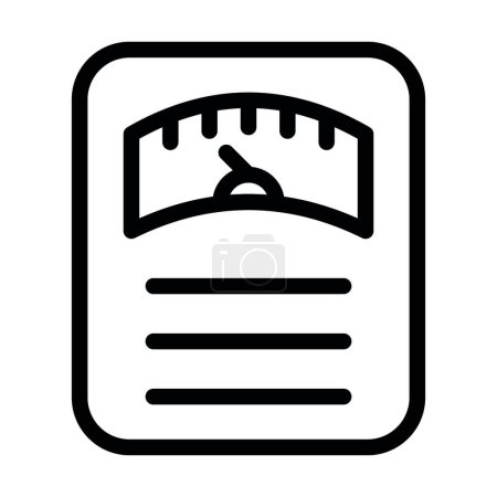 Illustration for Weighing Scale Vector Thick Line Icon For Personal And Commercial Use - Royalty Free Image