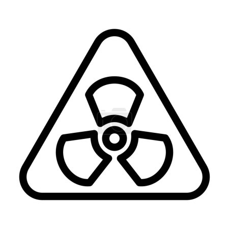Illustration for Radiation Zone Vector Thick Line Icon For Personal And Commercial Use - Royalty Free Image