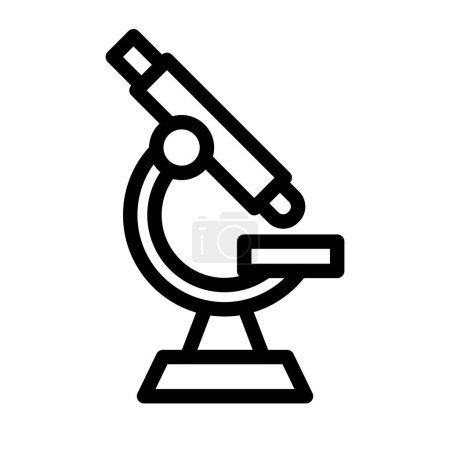 Illustration for Microscope Vector Thick Line Icon For Personal And Commercial Use - Royalty Free Image
