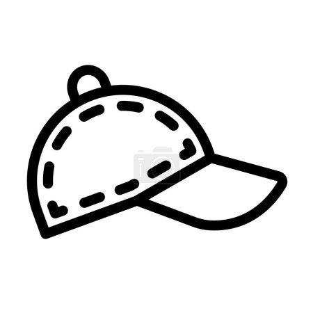 Illustration for Cap Vector Thick Line Icon For Personal And Commercial Use - Royalty Free Image