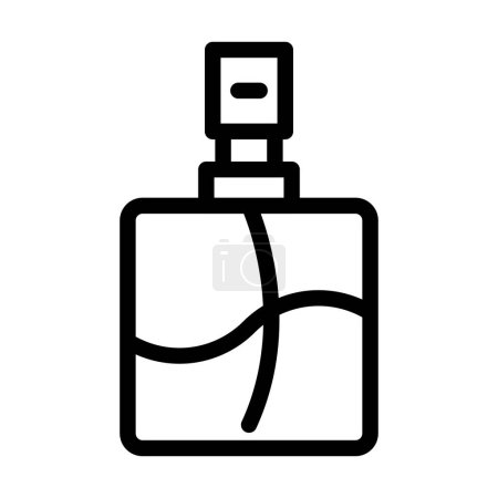 Ilustración de Icono de la línea gruesa del vector de la botella del perfume para el uso personal y comercial - Imagen libre de derechos
