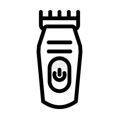 Illustration for Shaving Machine Vector Thick Line Icon For Personal And Commercial Use - Royalty Free Image