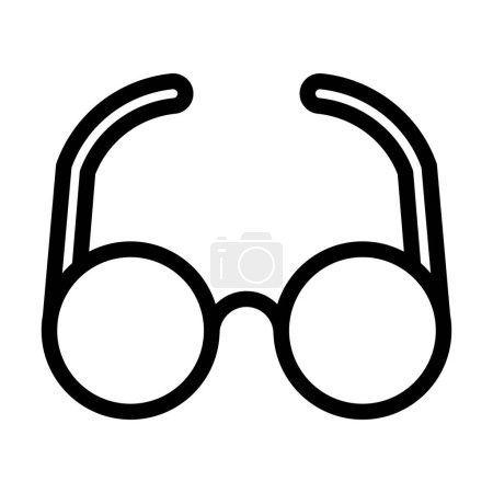 Illustration for Vintage Glasses Vector Thick Line Icon For Personal And Commercial Use - Royalty Free Image