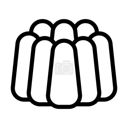 Illustration for Jelly Vector Thick Line Icon For Personal And Commercial Use - Royalty Free Image