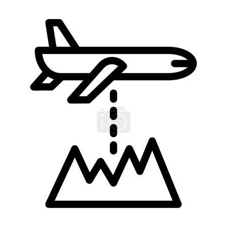 Ilustración de Icono de línea gruesa del vector de la altitud para el uso personal y comercial - Imagen libre de derechos