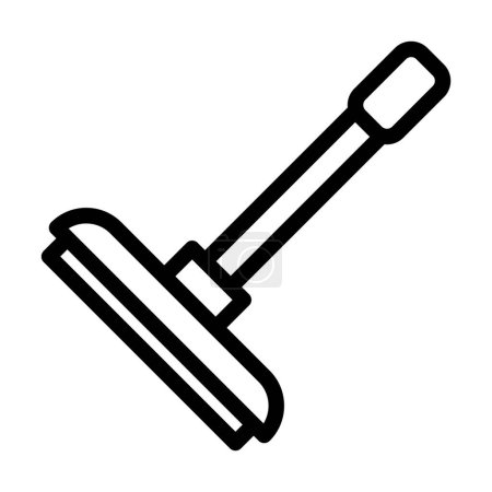 Illustration for Floor Wiper Vector Thick Line Icon For Personal And Commercial Use - Royalty Free Image