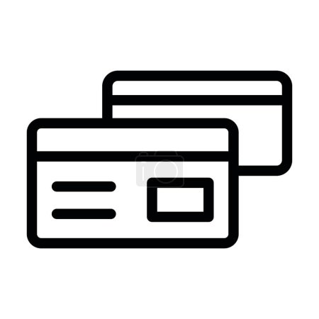 Illustration for Credit Card Payment Vector Thick Line Icon For Personal And Commercial Use - Royalty Free Image