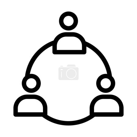 Illustration for Communication Vector Thick Line Icon For Personal And Commercial Use - Royalty Free Image