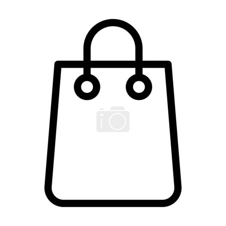 Illustration for Shopping Bag Vector Thick Line Icon For Personal And Commercial Use - Royalty Free Image