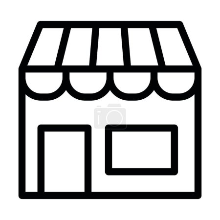Illustration for Shop Vector Thick Line Icon For Personal And Commercial Use - Royalty Free Image
