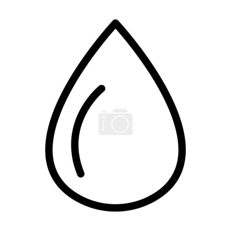 Illustration for Drop Vector Thick Line Icon For Personal And Commercial Use - Royalty Free Image