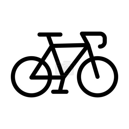 Téléchargez les illustrations : Icône épaisse de ligne de vecteur de cyclisme pour l'usage personnel et commercial - en licence libre de droit