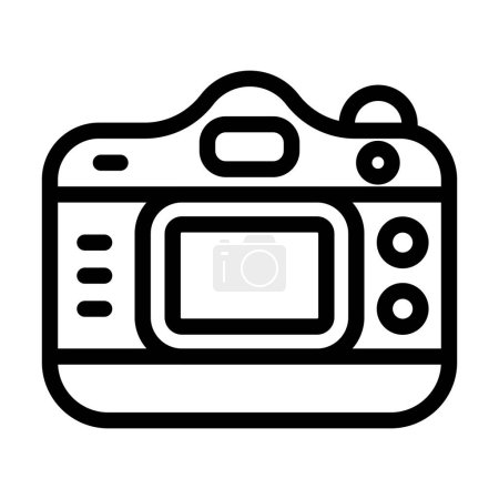 Téléchargez les illustrations : Icône épaisse de ligne de vecteur de caméra de jouet pour l'usage personnel et commercial - en licence libre de droit