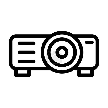 Illustration for Projector Vector Thick Line Icon For Personal And Commercial Use - Royalty Free Image