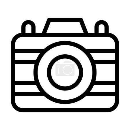 Ilustración de Icono de línea gruesa del vector de la cámara para el uso personal y comercial - Imagen libre de derechos