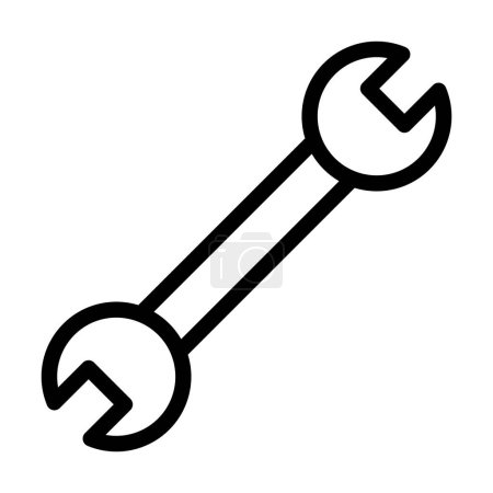 Ilustración de Llave Vector Thick Line Icono para uso personal y comercial - Imagen libre de derechos