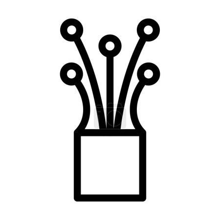 Ilustración de Icono de línea gruesa del vector del cable para el uso personal y comercial - Imagen libre de derechos