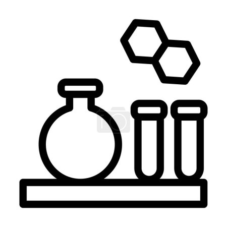 Illustration for Medical Laboratory Vector Thick Line Icon For Personal And Commercial Use - Royalty Free Image