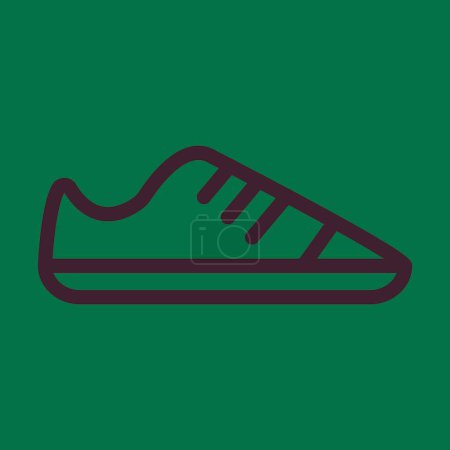 Illustration for Shoes Vector Thick Line Icon For Personal And Commercial Use - Royalty Free Image