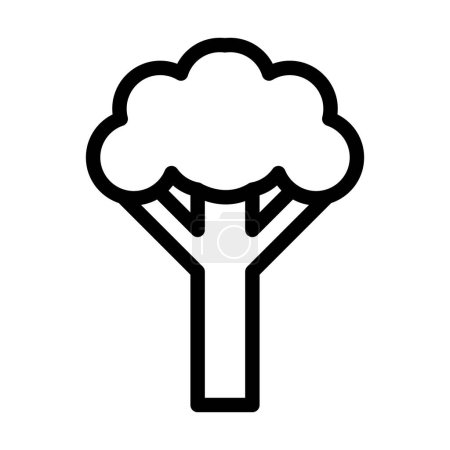 Téléchargez les illustrations : Icône de ligne épaisse de vecteur d'arbre pour l'usage personnel et commercial - en licence libre de droit