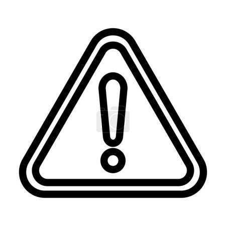 Illustration for Hazards Vector Thick Line Icon For Personal And Commercial Use - Royalty Free Image