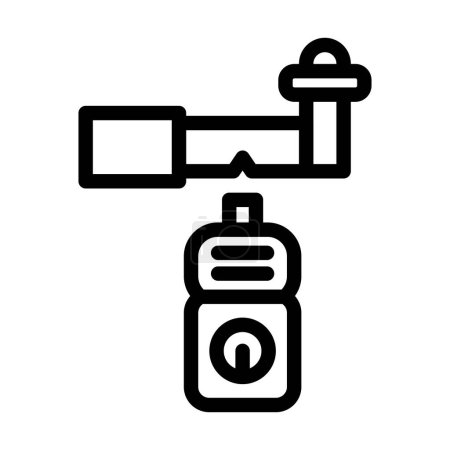 Illustration for Leak Detector Vector Thick Line Icon For Personal And Commercial Use - Royalty Free Image