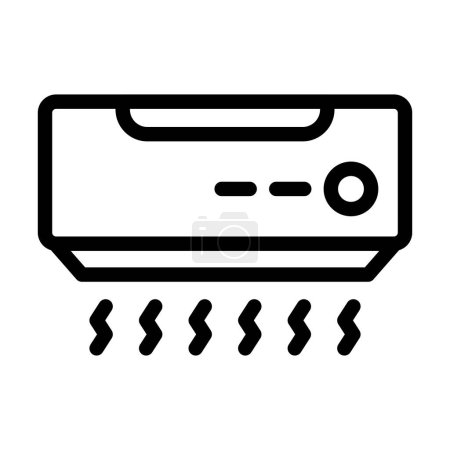 Illustration for Air Conditioner Vector Thick Line Icon For Personal And Commercial Use - Royalty Free Image