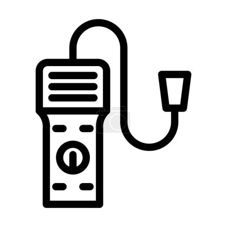 Illustration for Gas Detector Vector Thick Line Icon For Personal And Commercial Use - Royalty Free Image
