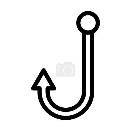 Illustration for Bait Vector Thick Line Icon For Personal And Commercial Use - Royalty Free Image