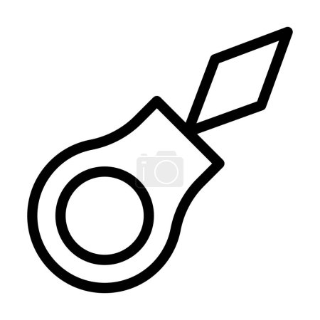 Illustration for Threader Vector Thick Line Icon For Personal And Commercial Use - Royalty Free Image