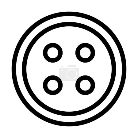 Ilustración de Botones Vector Thick Line Icono para uso personal y comercial - Imagen libre de derechos