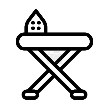 Illustration for Iron Board Vector Thick Line Icon For Personal And Commercial Use - Royalty Free Image